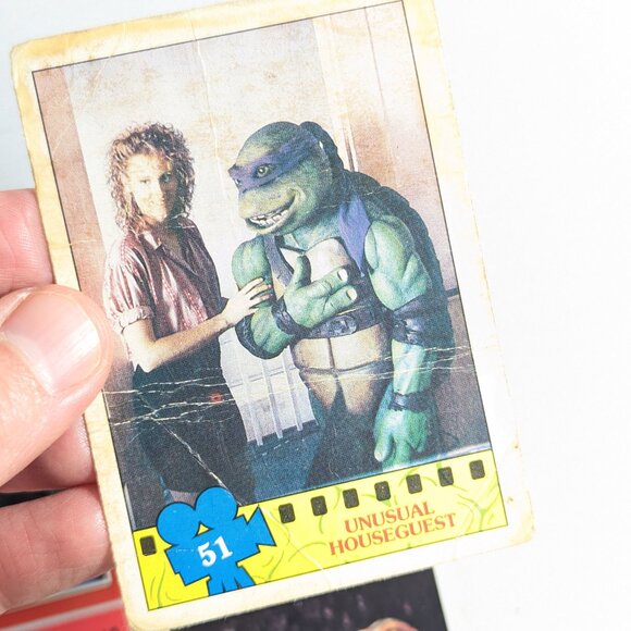 1990/91 TMNT trading cards 30 cards + 2 stickers Teenage mutant ninja turtles - Picture 9 of 11